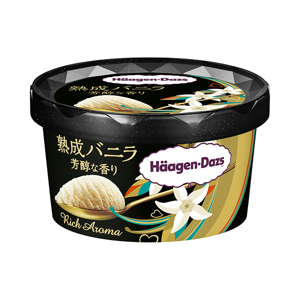 熟化香草香醇的香味限時(shí)哈根達(dá)斯日本食品飲料包裝設(shè)計(jì)(圖1)