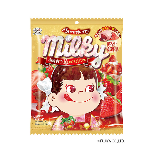 包裝設(shè)計(jì)欣賞米爾基＜草莓芭菲＞ (不二家) (圖1)